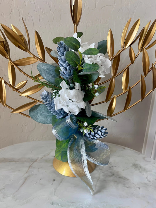 Uriah Menorah | Hanukkah Candles Included Accent Decor