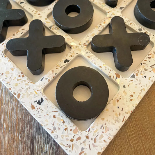 Pearl Terrazzo Tic Tac Toe Game Trazzo