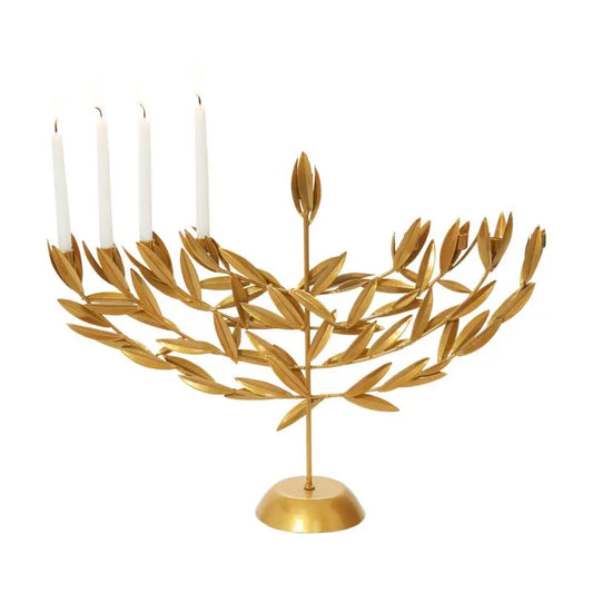 Uriah Menorah | Hanukkah Candles Included Accent Decor