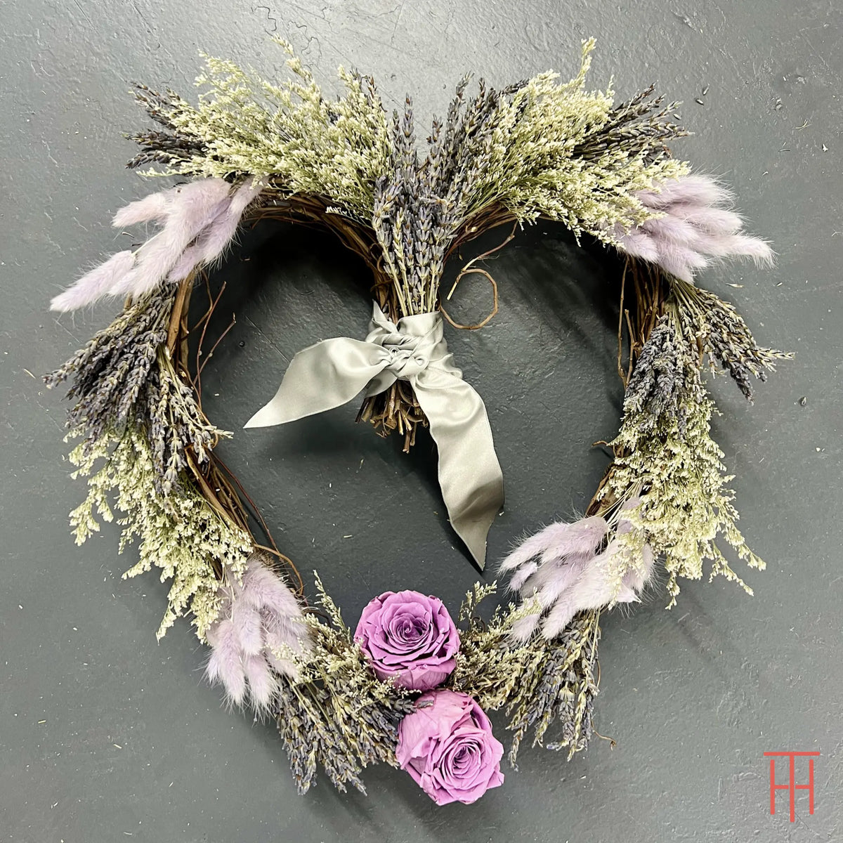 Heart-Shaped Lavender Wreath Thimbleberry House