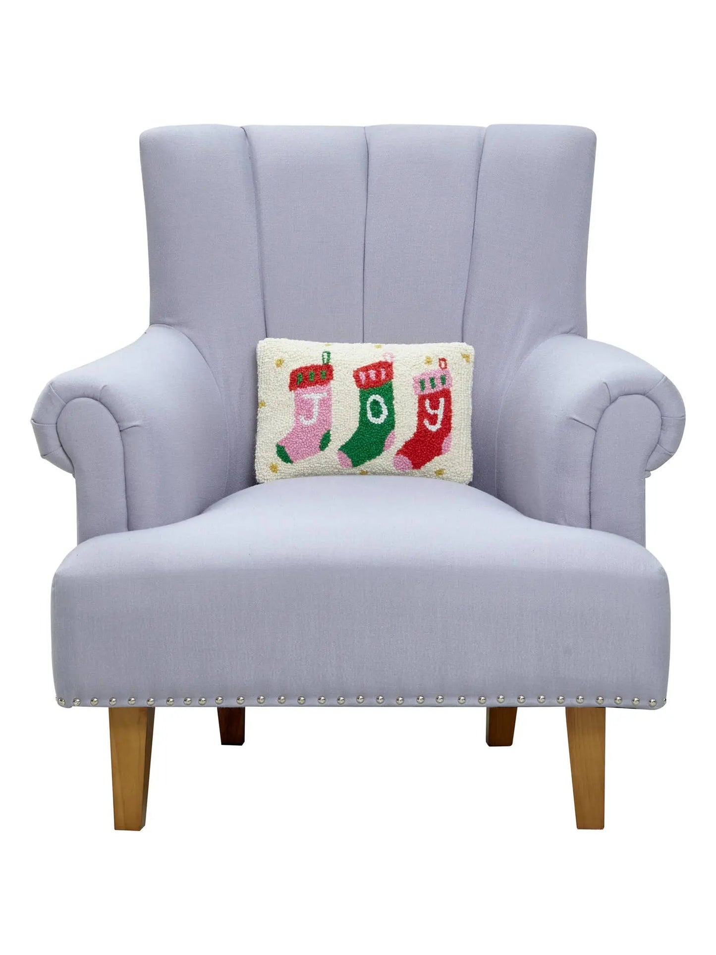 Joy Stocking Hook Pillow Peking Handicraft