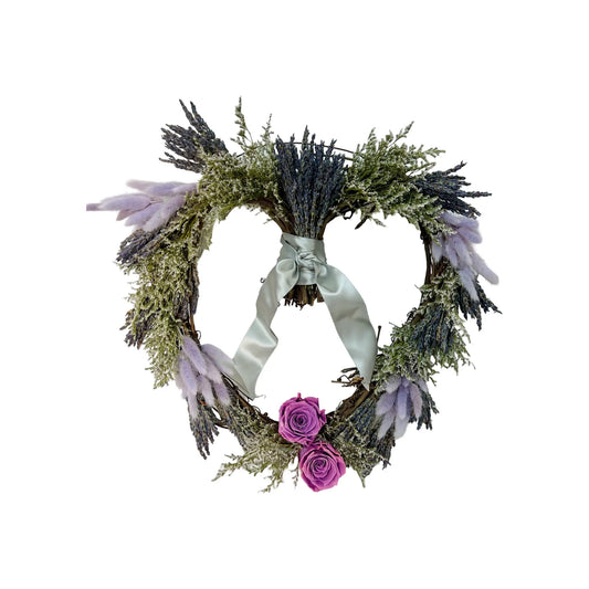 Heart-Shaped Lavender Wreath Thimbleberry House