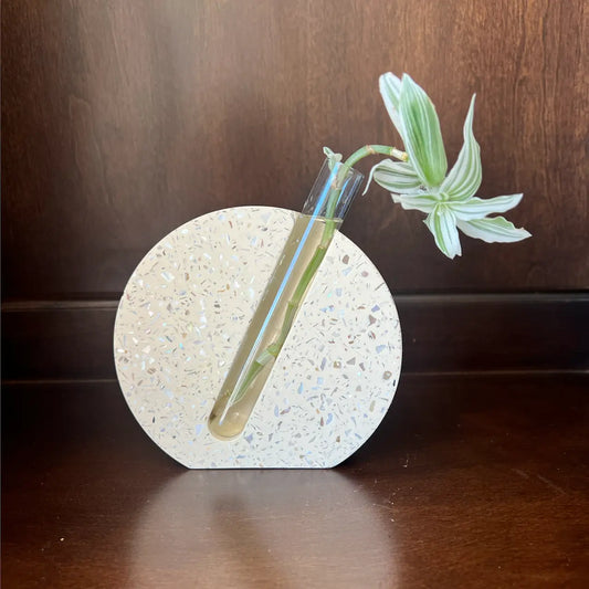 Mother Of Pearl Terrazzo Propagation Station | Stem Vase Trazzo
