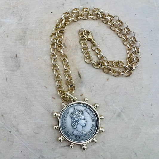 Queen Elizabeth II Pendant VB&CO Designs Handmade Jewelry