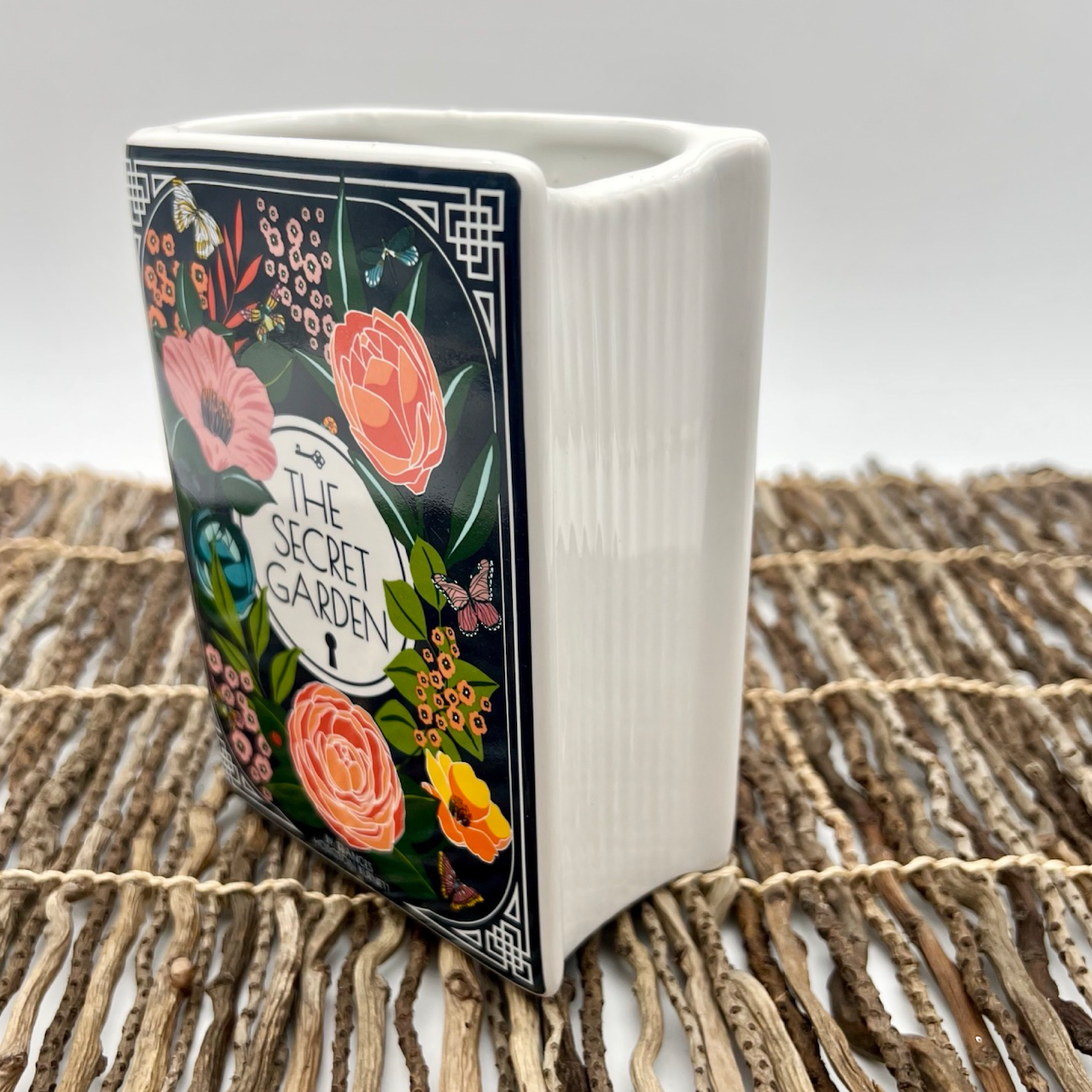 pages of book vase
