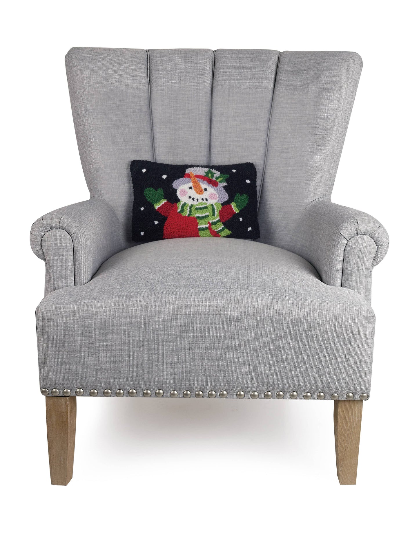Small festive snowman pillow for winter décor