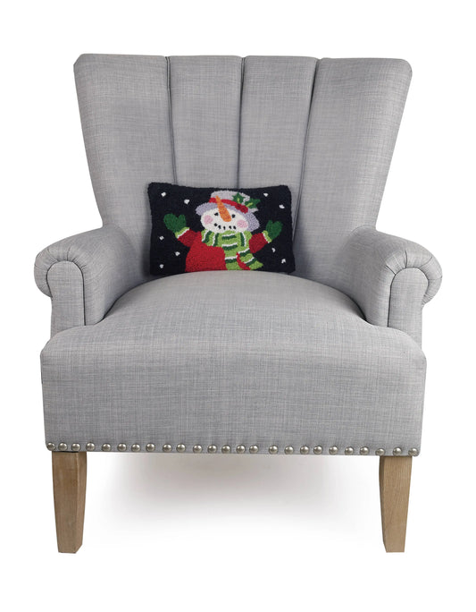 Holiday Snowman Accent Pillow Peking Handicraft