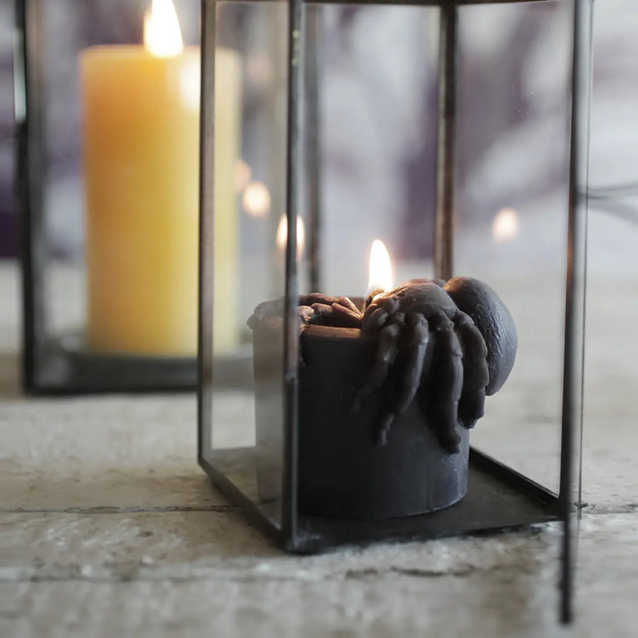 Beeswax Spider Pillar Candle Big Dipper Wax Works