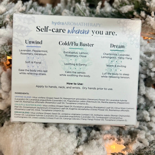 Winter Essential Oil Roll-On Set of Three HydraAromatherapy