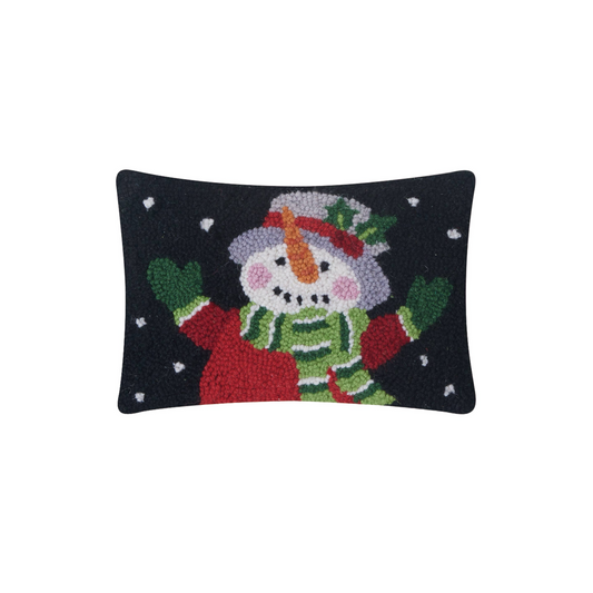 Holiday Snowman Accent Pillow