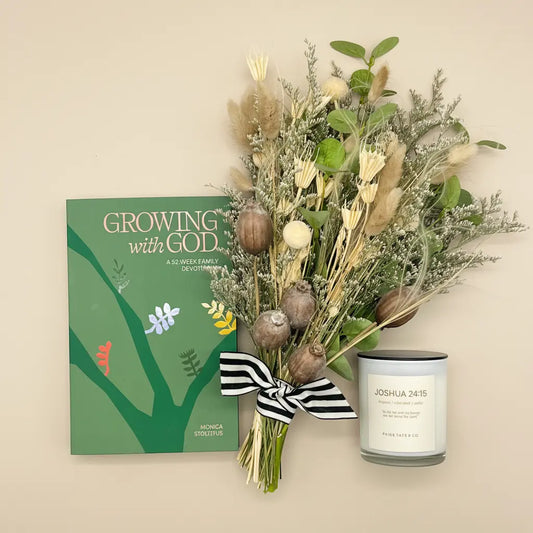 Gathered Home Gift Box – Housewarming Gift with Devotional, Candle & Dried Flowers Thimbleberry House