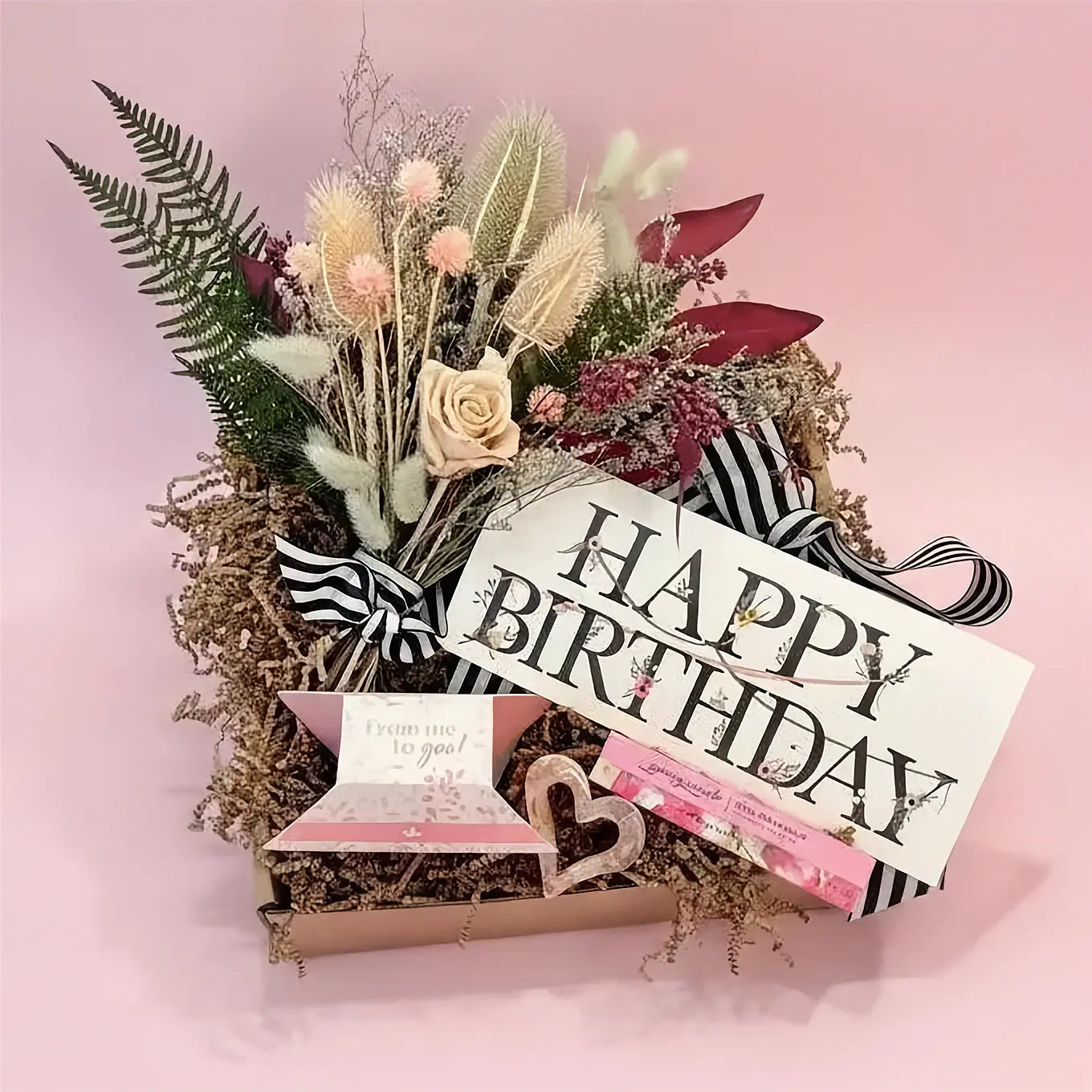 With Love Gift Box – Birthday Gift for Her with Dried Flowers & Self Care Thimbleberry House