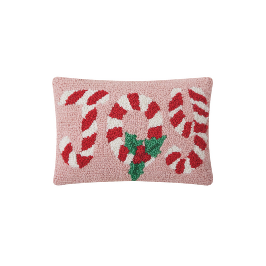 Candy Cane Joy Accent Pillow