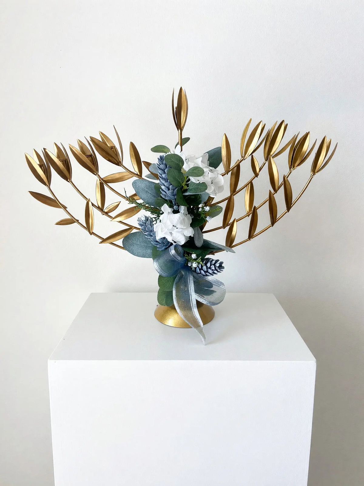 Uriah Menorah | Hanukkah Candles Included Accent Decor