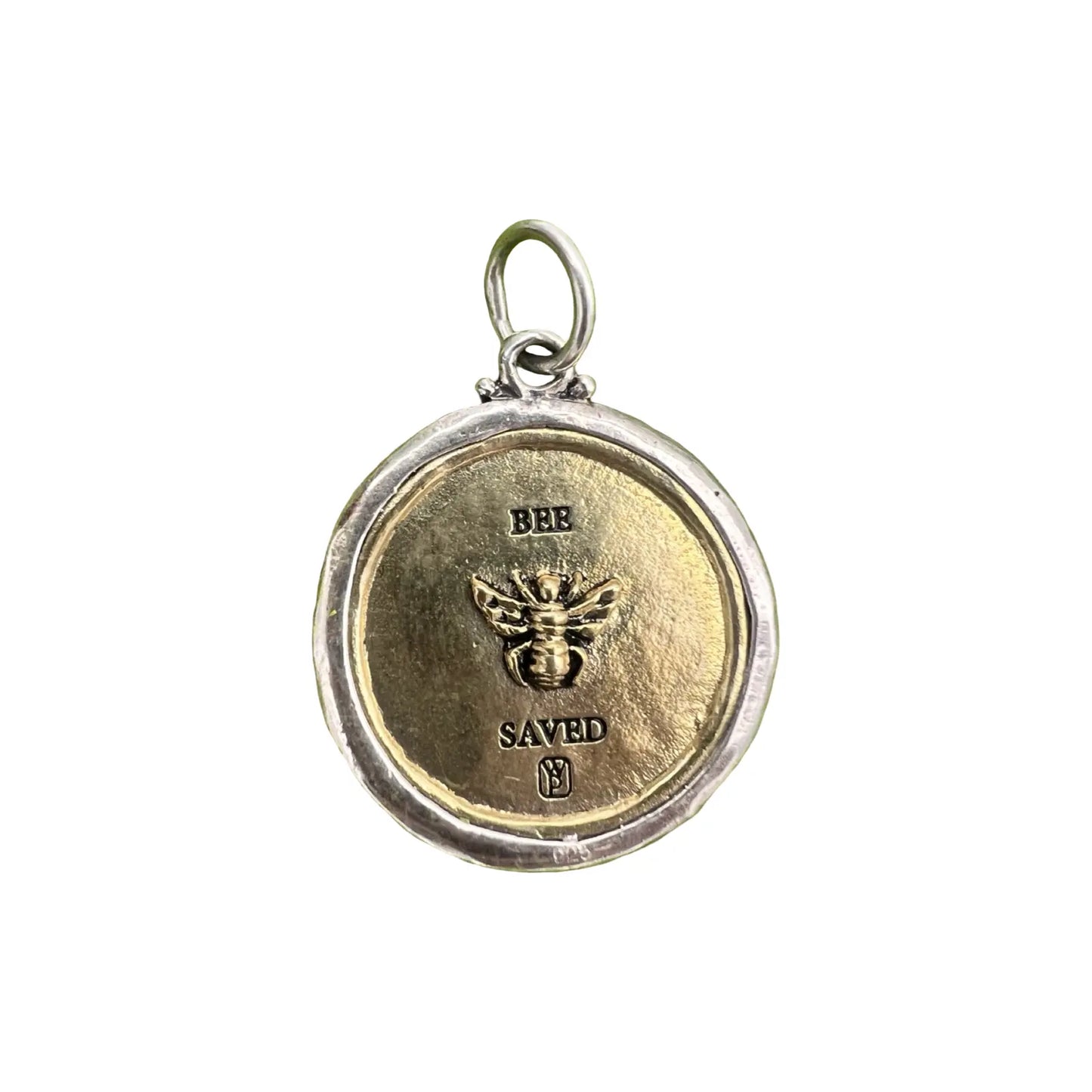 retired waxing poetic charm - save the elephants pendant