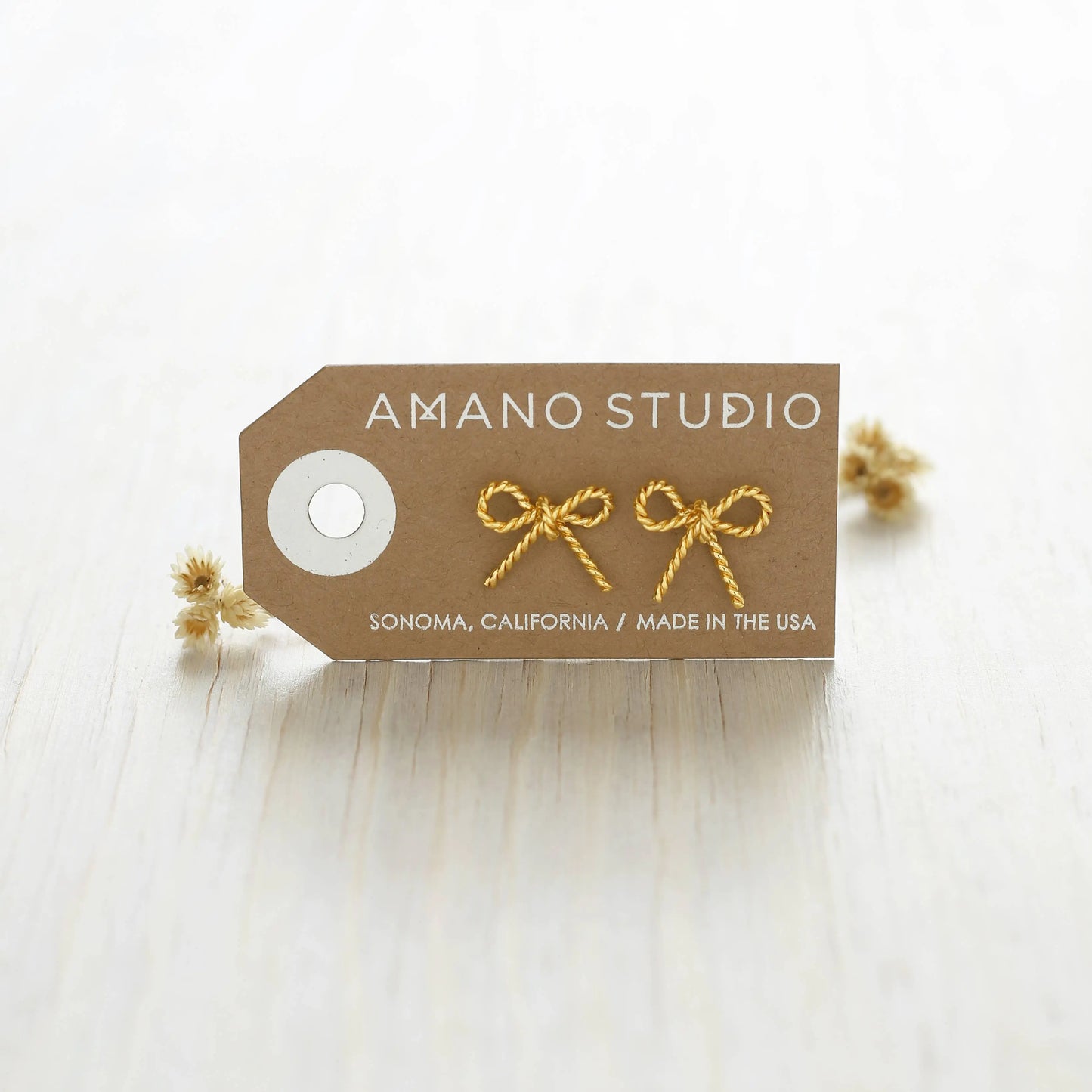 Bow Stud Earrings Amano Studio