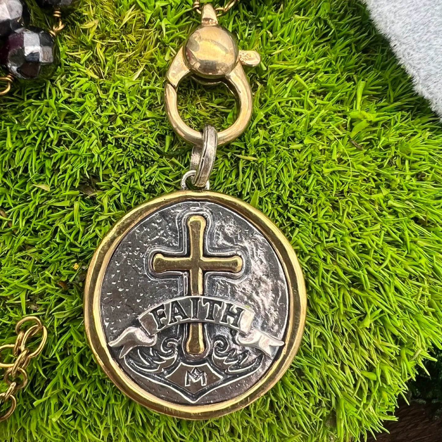 revolution faith medallion pendant by waxing poetic