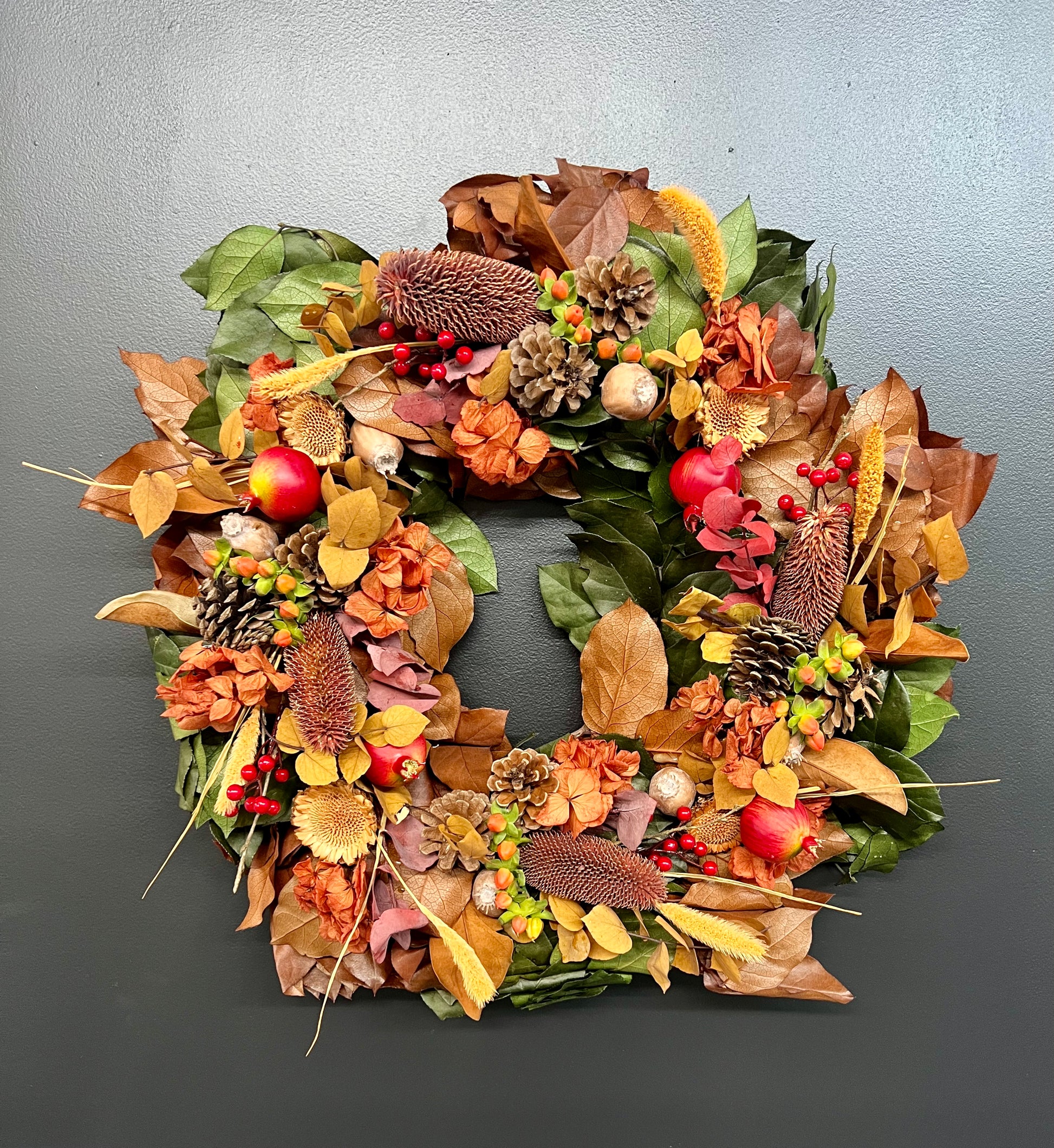 fall seasonal wreath