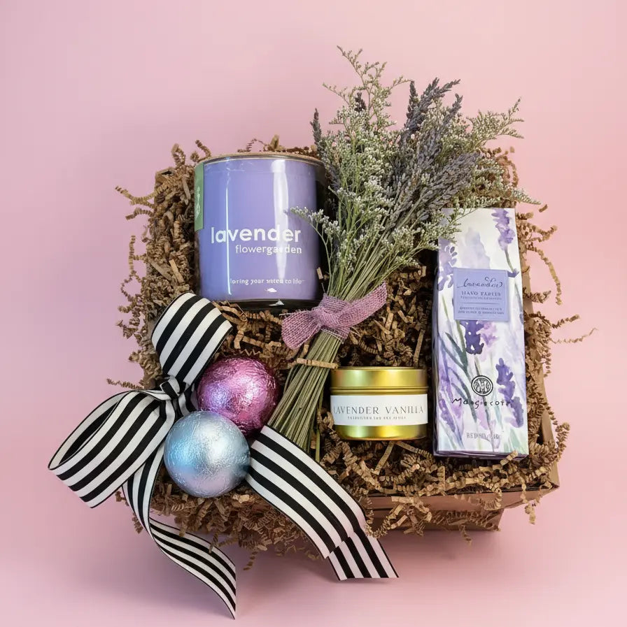 Lavender filled gift box