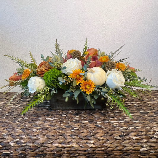 low table arrangement for thanksgiving