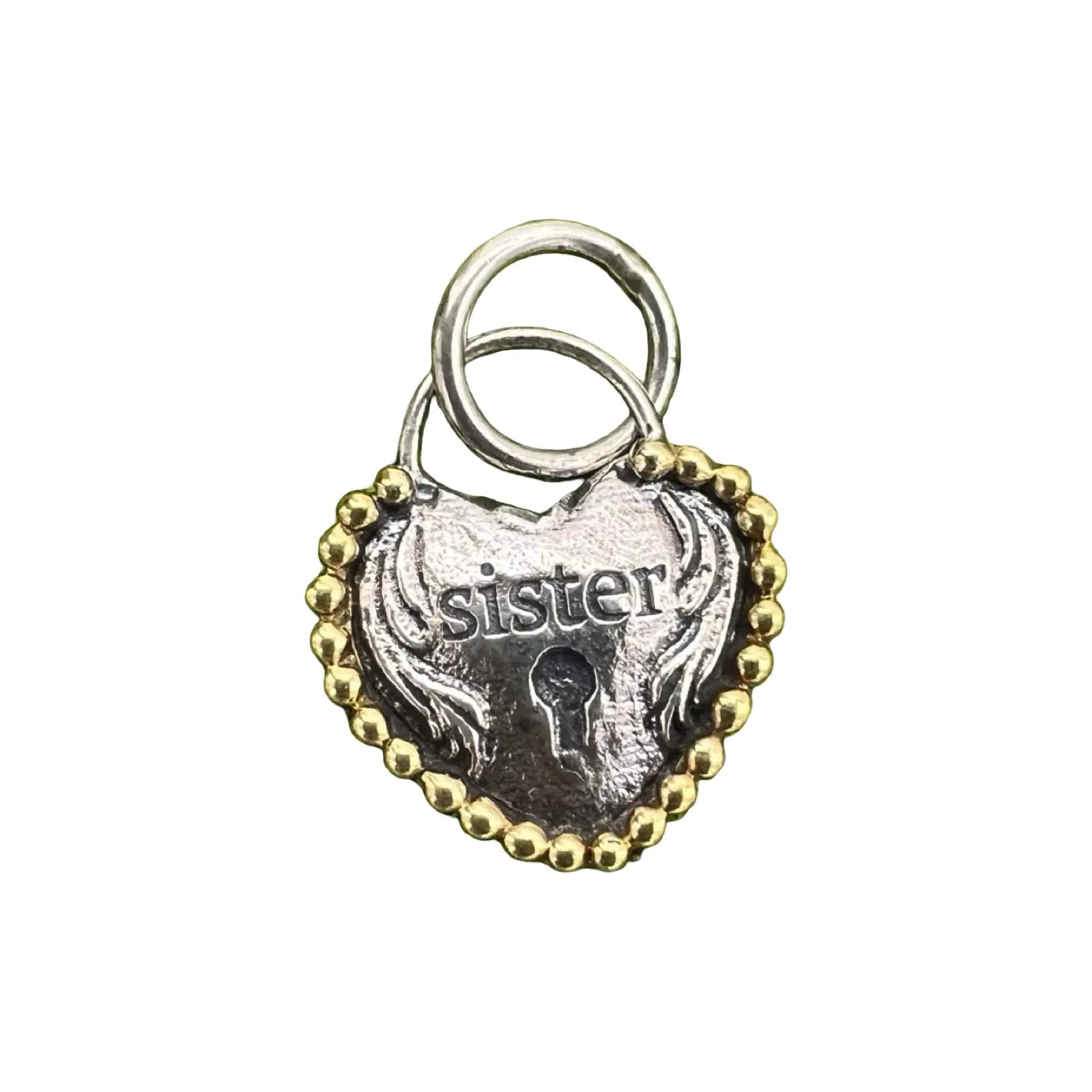 heartlock sister charm by waxing poetic