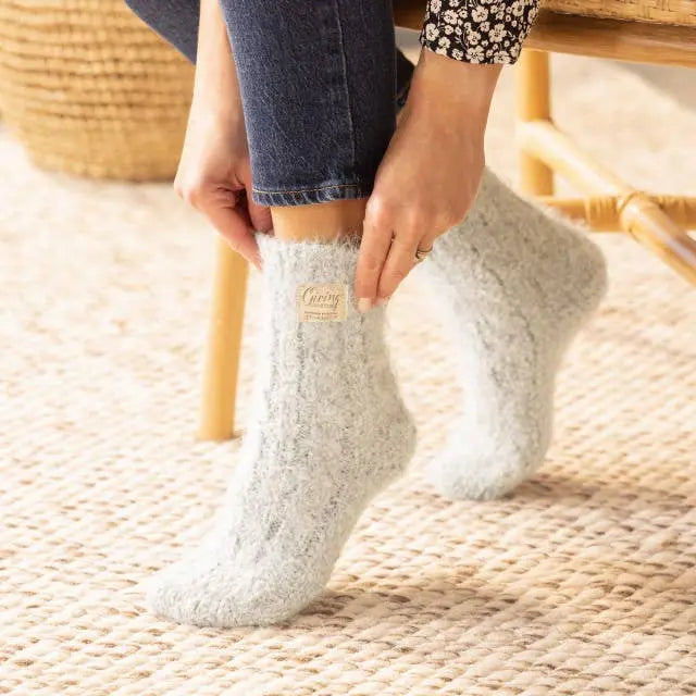 Giving Socks - Cream DEMDACO