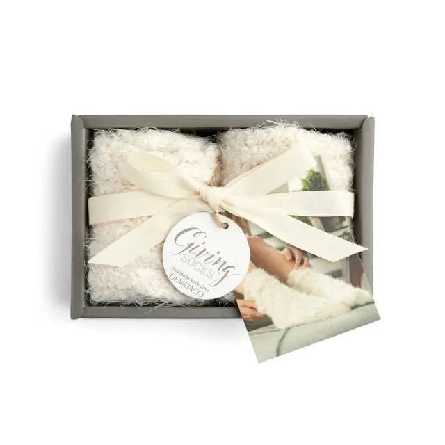 Giving Socks - Cream DEMDACO