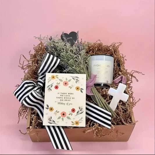 A Quiet Moment Gift Box – Thinking of You Sympathy Gift with Candle & Keepsake Thimbleberry House