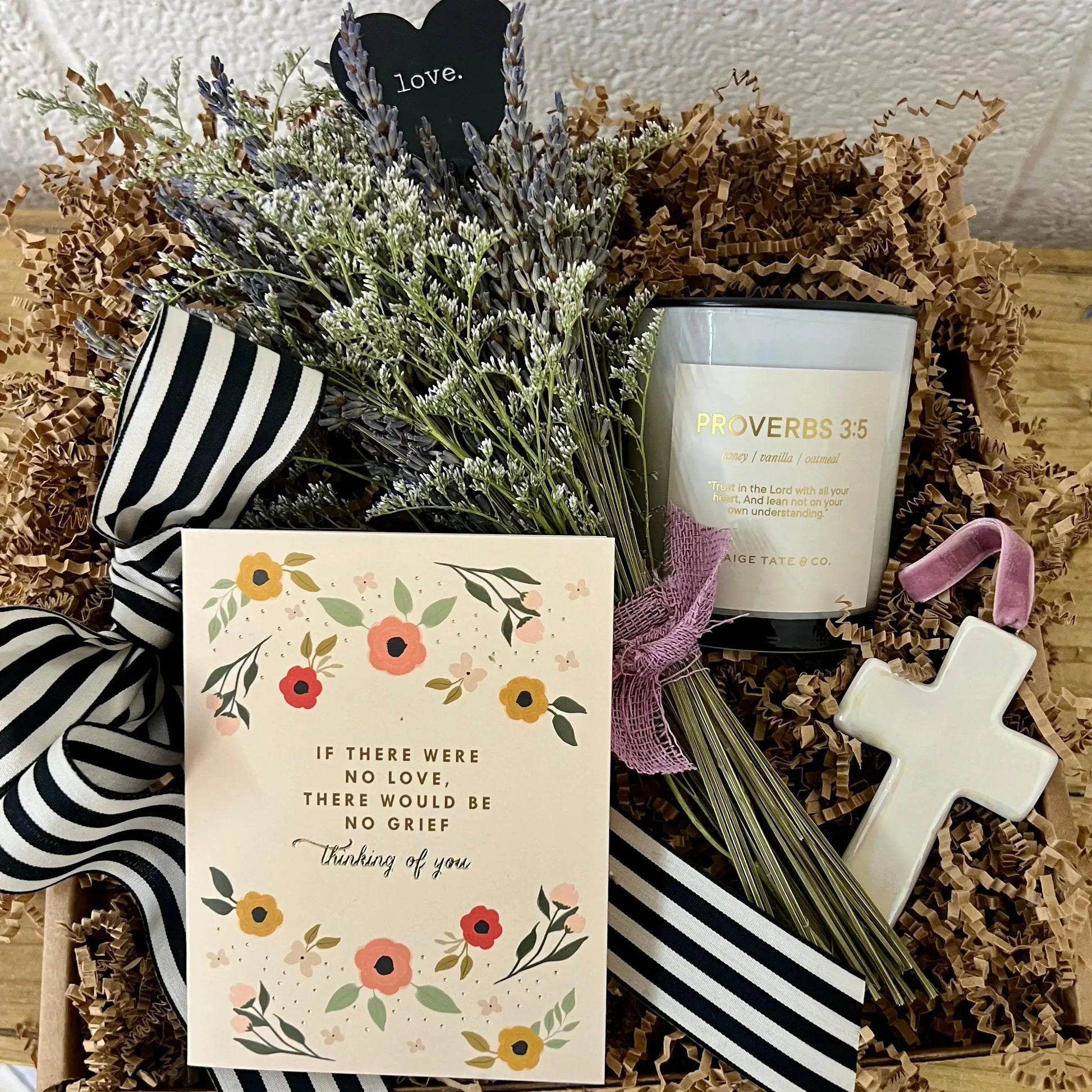A Quiet Moment Gift Box – Thinking of You Sympathy Gift with Candle & Keepsake Thimbleberry House