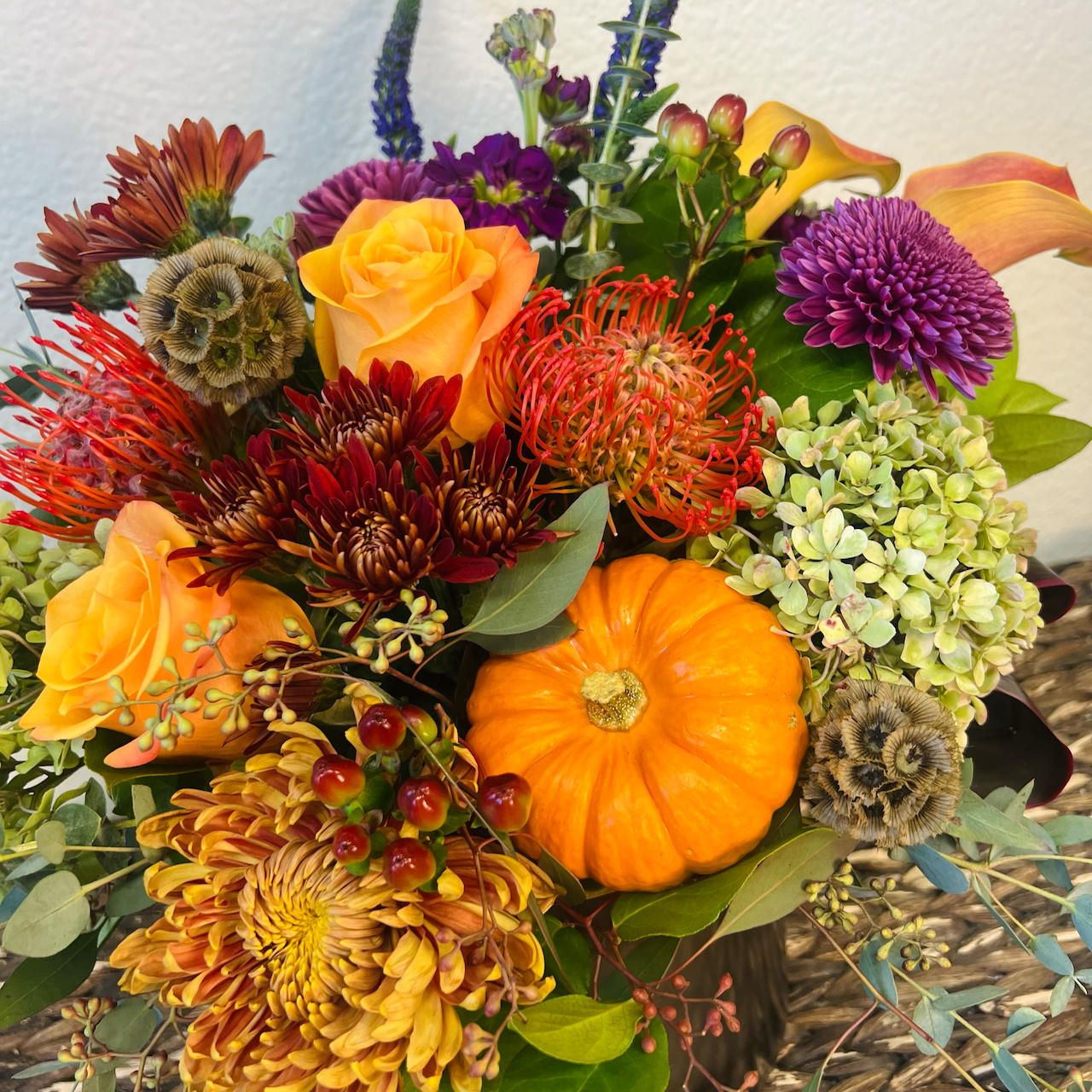 close up of thanksgiving flowers