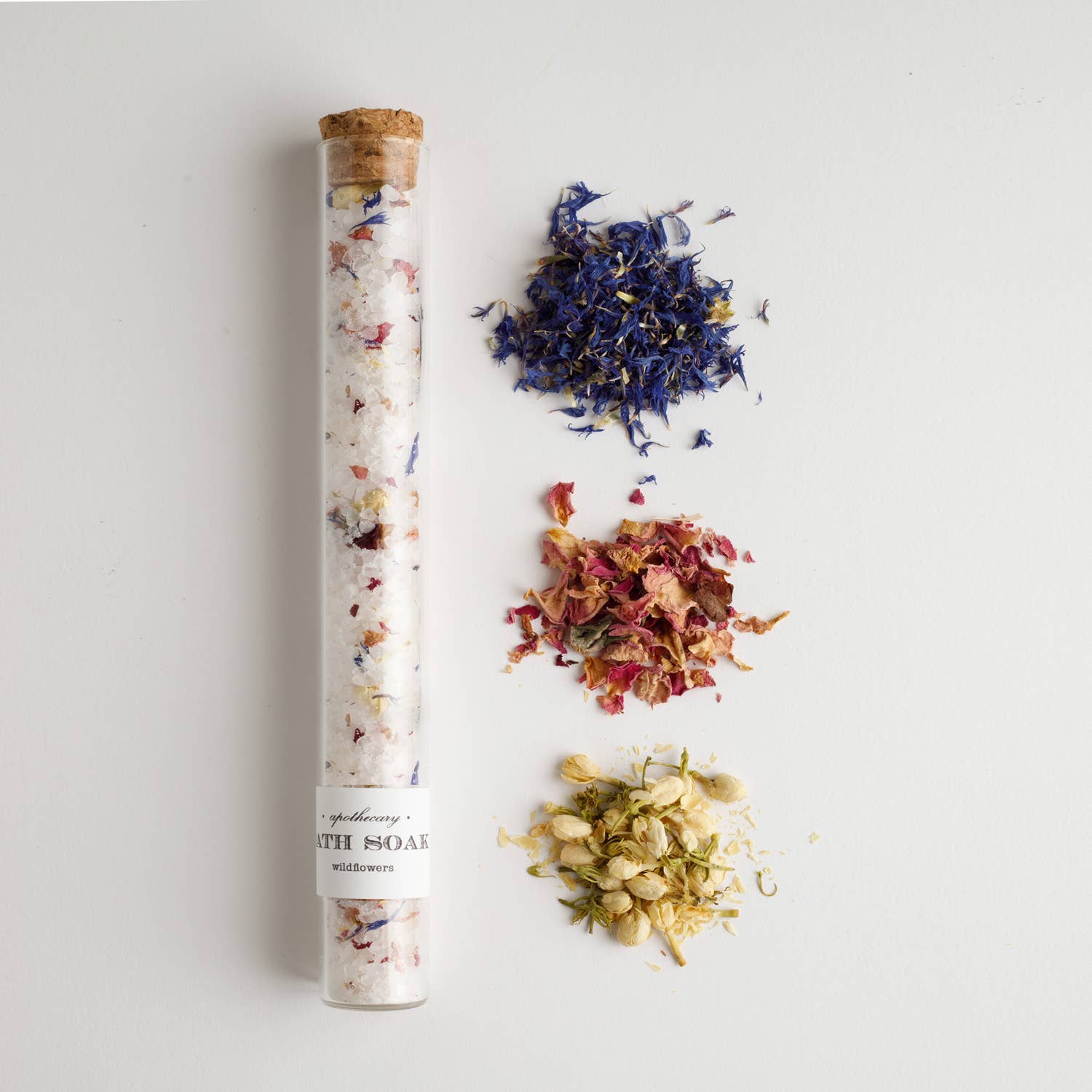 details of wildflower bath soak